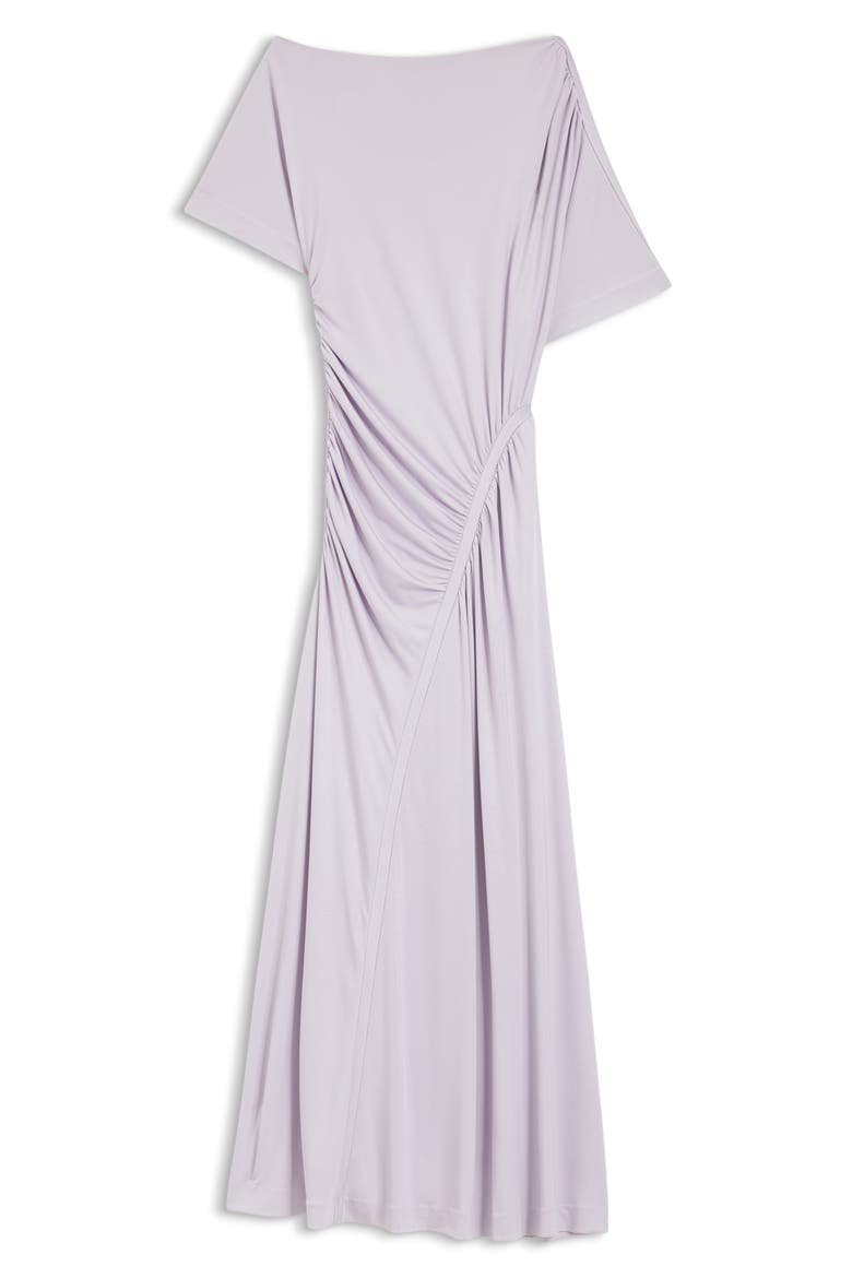 Ecaren Ruched Jersey Dress, Alternate, color, LAVENDAR TIDE