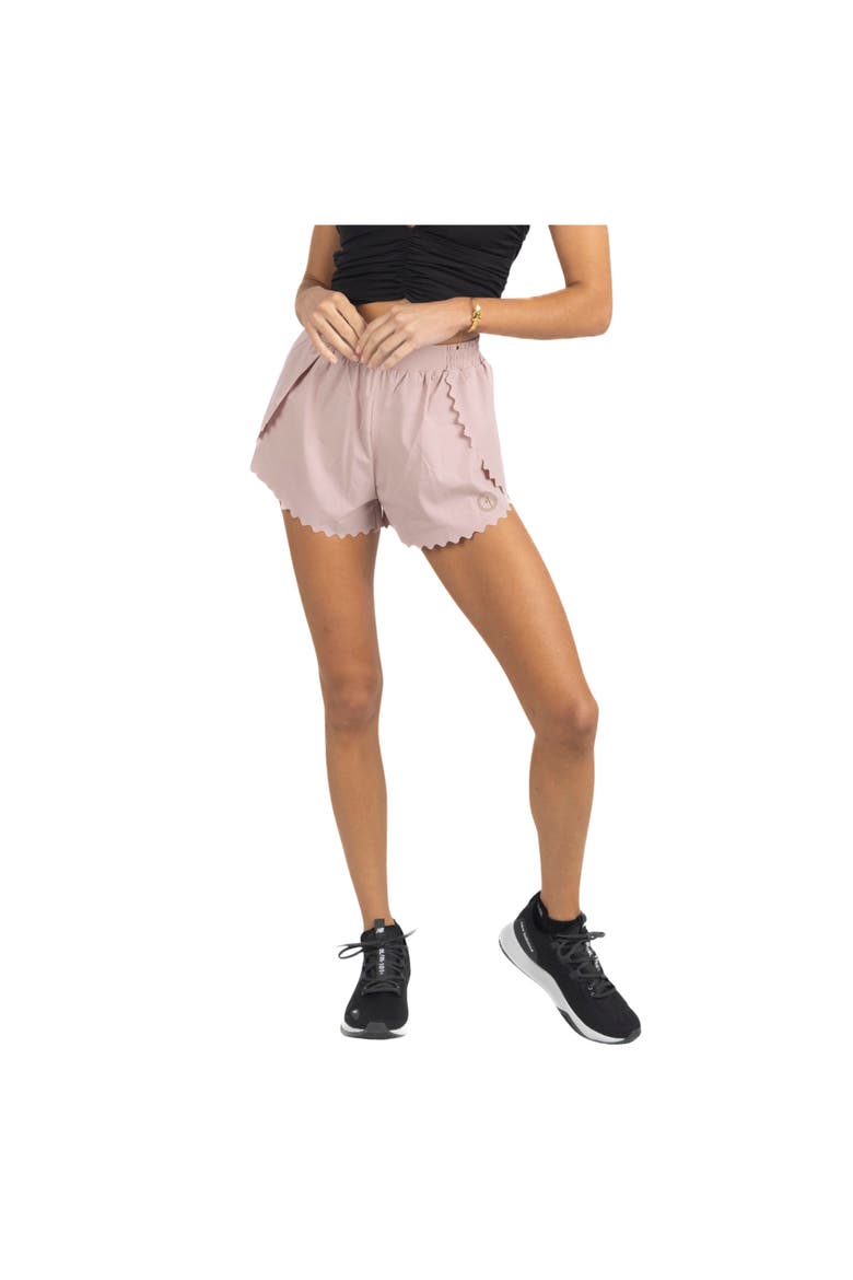Chloe Romantic Scalloped Detailing Shorts, Alternate, color, Soft Pink
