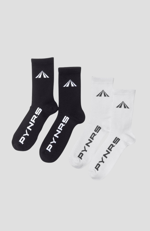 Pynrs Performance Streetwear Pynrs Sock Bundle 2pk In Black/white