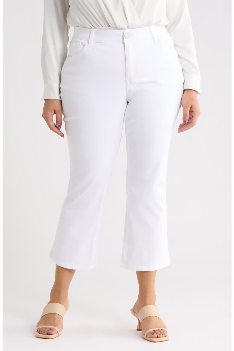 Bennett High Waist Crop Barely Bootcut Jeans, Main, color, OPTIC WHITE