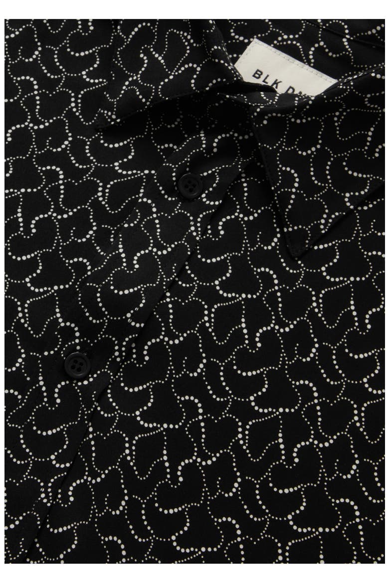 01 Pattern Button-Up Shirt, Alternate, color, BLACK DOTTED WAVE
