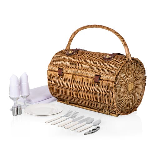 Picnic Time Barrel Picnic Basket In Multi