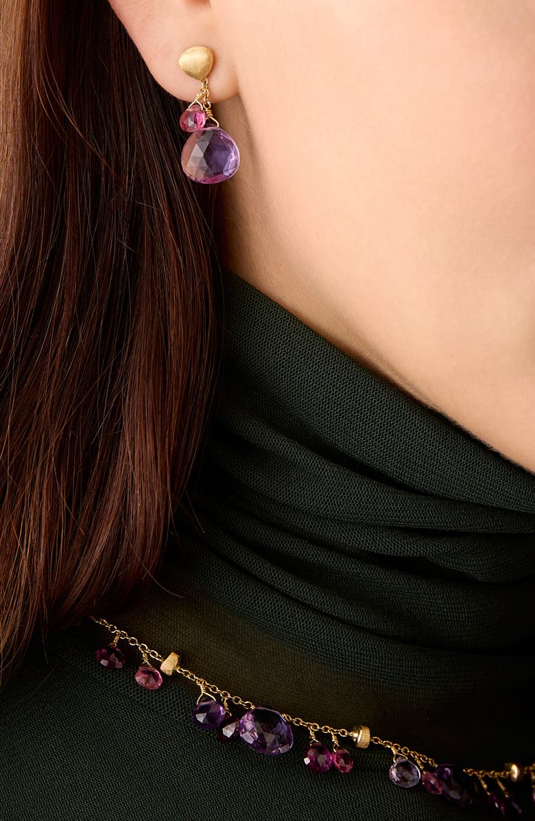 Marco Bicego Paradise Drop Earrings, Alternate, color, 18K Gold