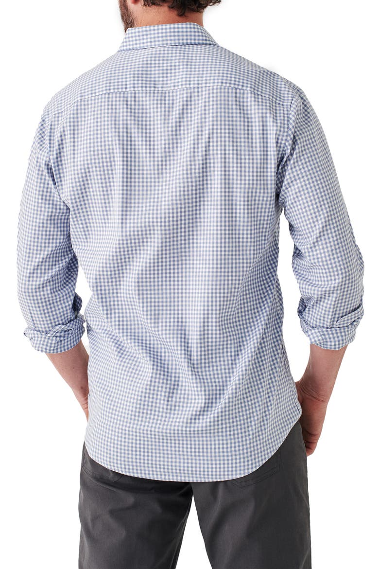 The Movement Check Button-Up Shirt, Alternate, color, LIGHT BLUE GINGHAM