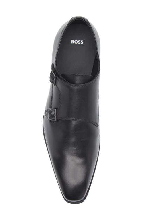 Hugo Boss Boss Theon Double Monk Loafer In Black