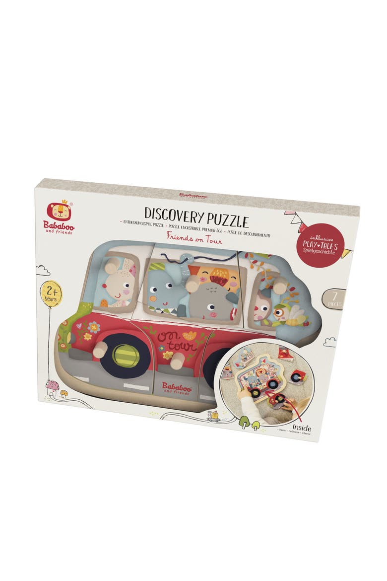 Friends on Tour Discovery Puzzle, Alternate, color, Red