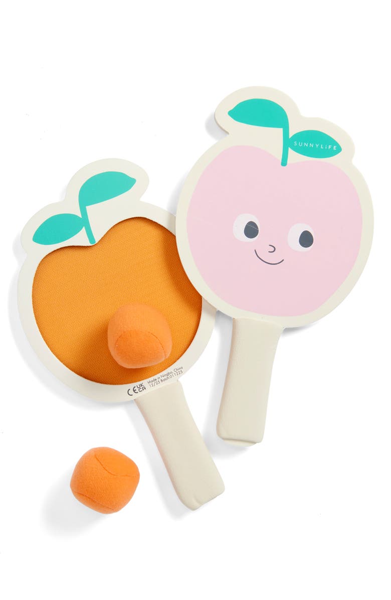 Sunnylife Kids' Velcro Beach Bats, Main, color, Cream