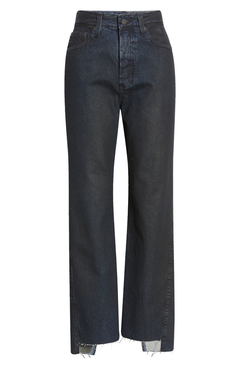 AG Twisted Alexxis High Waist Crop Straight Leg Jeans, Alternate, color, 