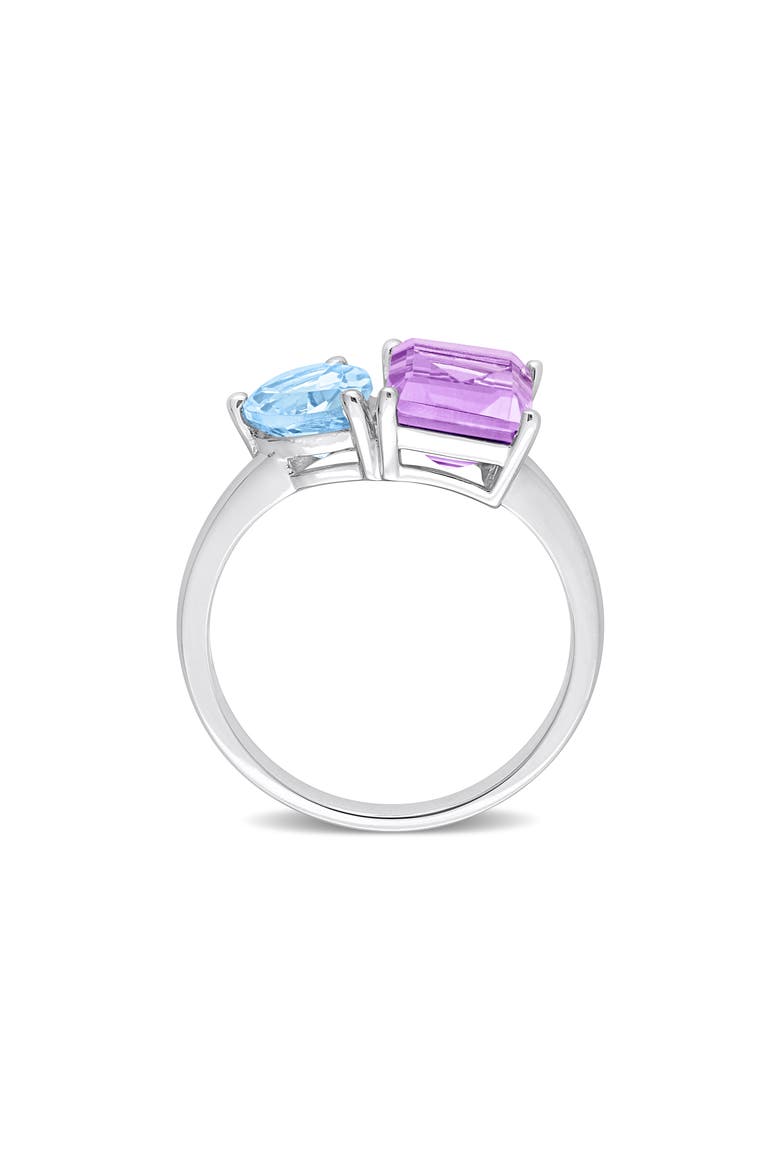 Sterling Silver Sky Blue Topaz & Amethyst Ring, Alternate, color, MULTICOLOR