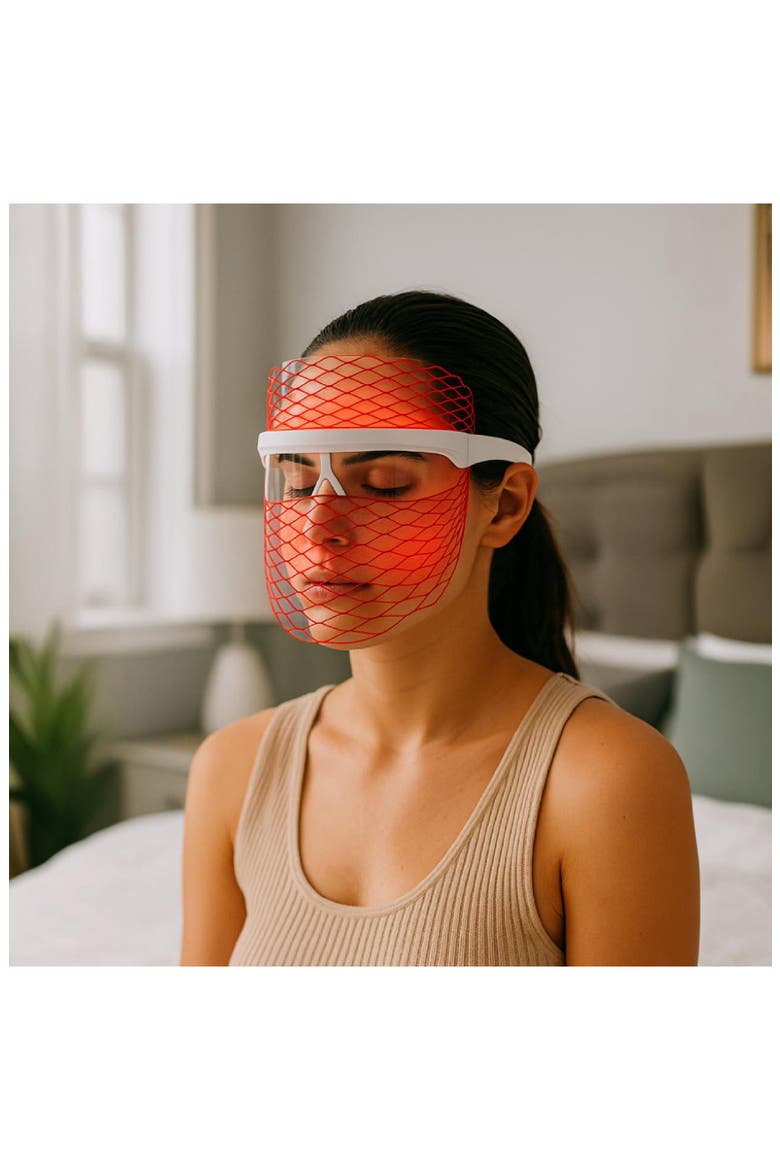 7-in-1 LED Light Therapy Face Mask, Alternate, color, WHITE