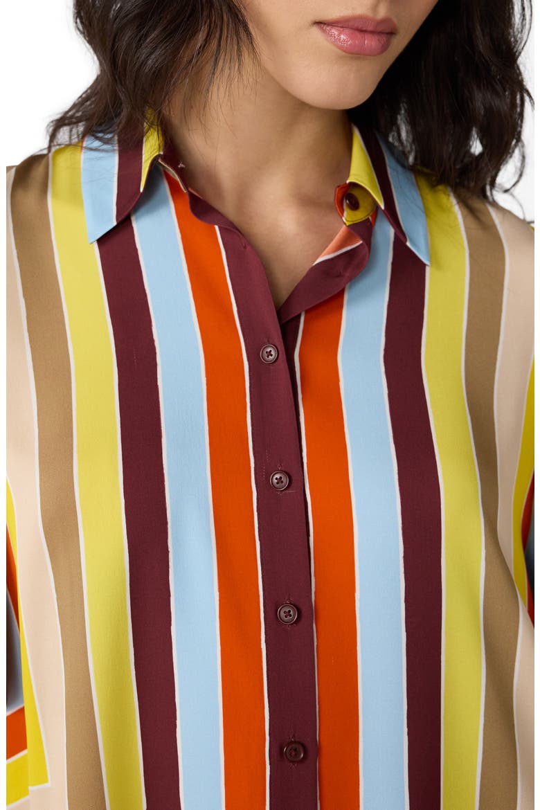 Alexa Stripe Stretch Silk Button-Up Shirt, Alternate, color, DORIAN STRIPE MULTI