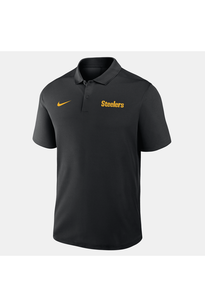 Men's Nike Black Pittsburgh Steelers Wordmark Victory Dri-FIT Polo, Alternate, color, Black