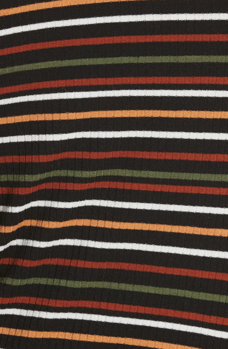 Free People I'm Cute Stripe Turtleneck Sweater, Alternate, color,