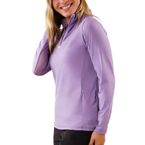 Uv Skinz Quarter Zip Vented Sun Shirt In Daybreak