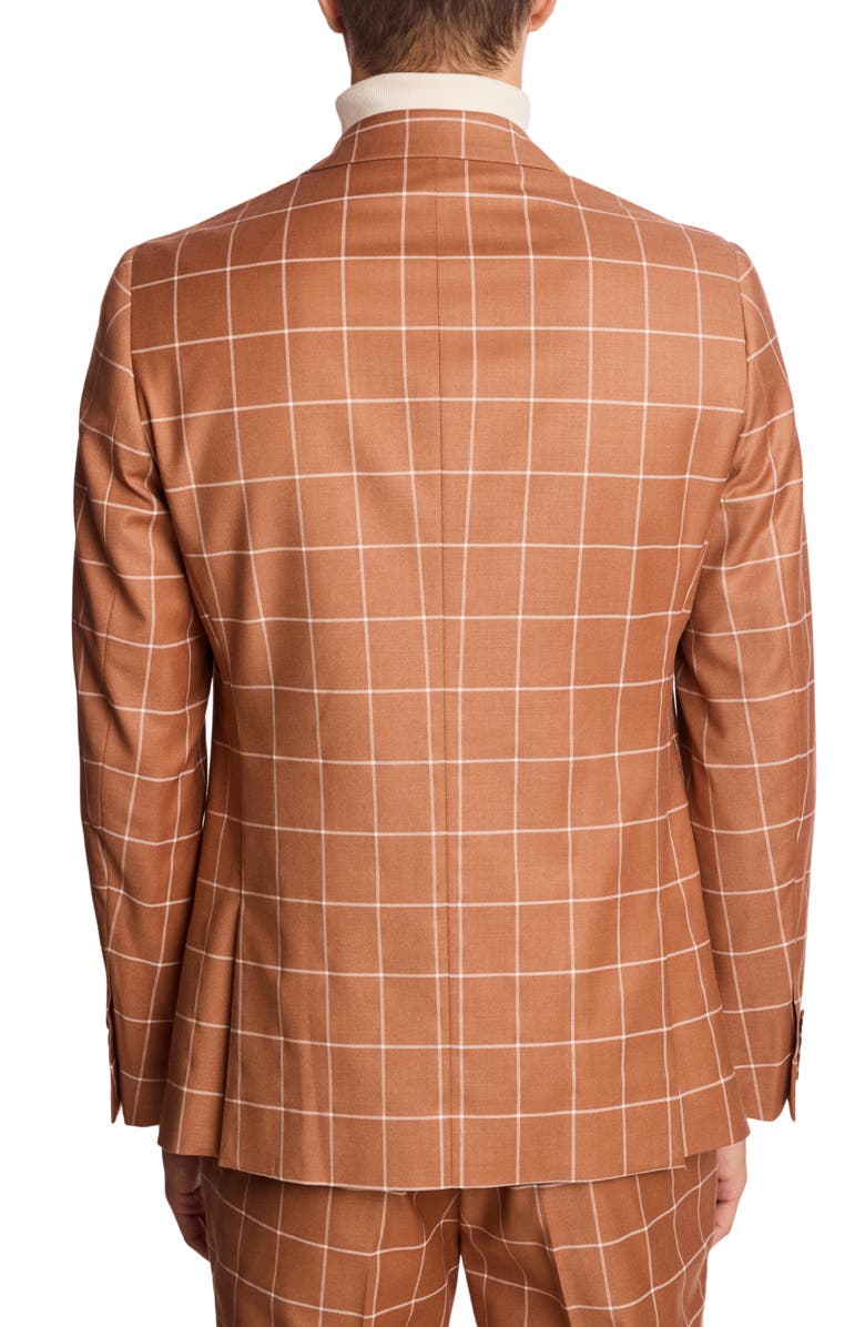 PAISLEY & GRAY Ashton Slim Fit Pumpkin Spice Blazer, Alternate, color, Pumpkin Spice Windowpane