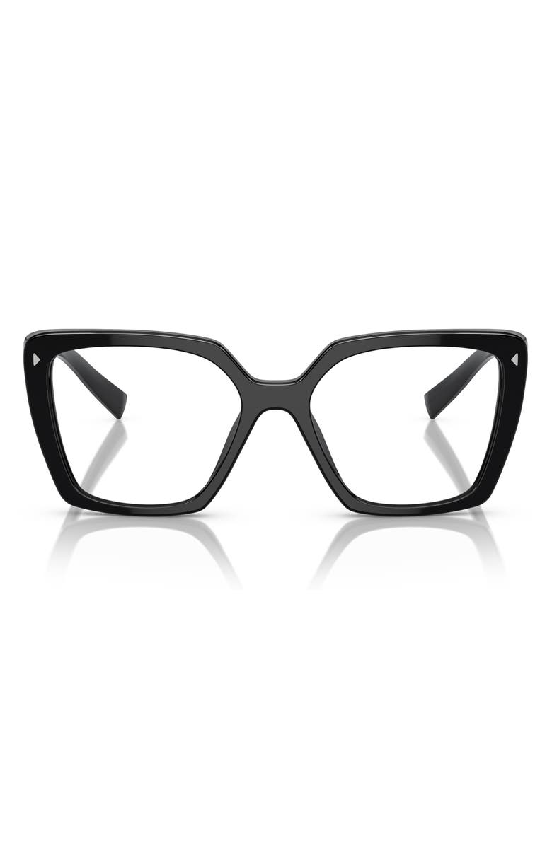 Prada 51mm Square Optical Glasses, Main, color,