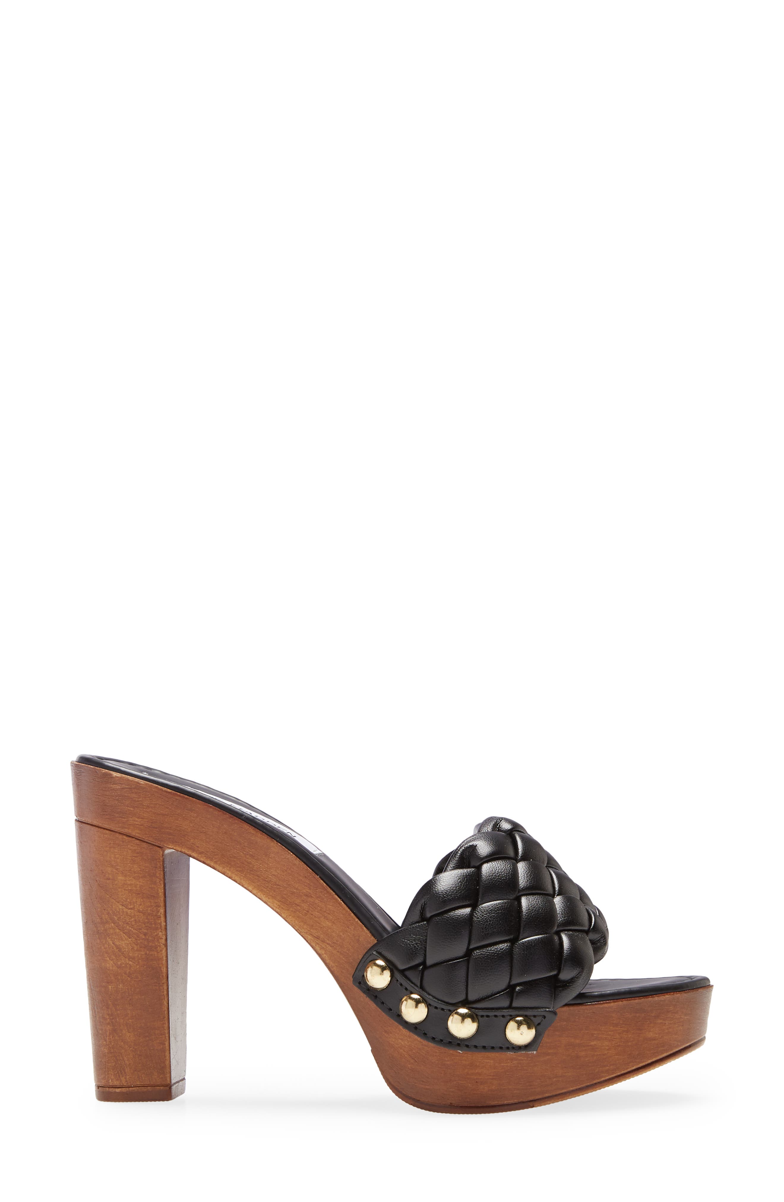 Kashtyn Woven Sandal, Alternate, color, BLACK