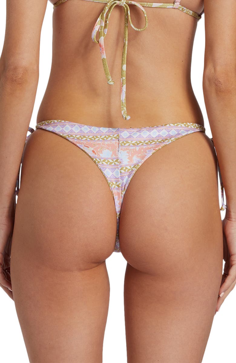 Billabong Feelin' Peaceful Maya Reversible Side Tie Bikini Bottoms, Alternate, color,