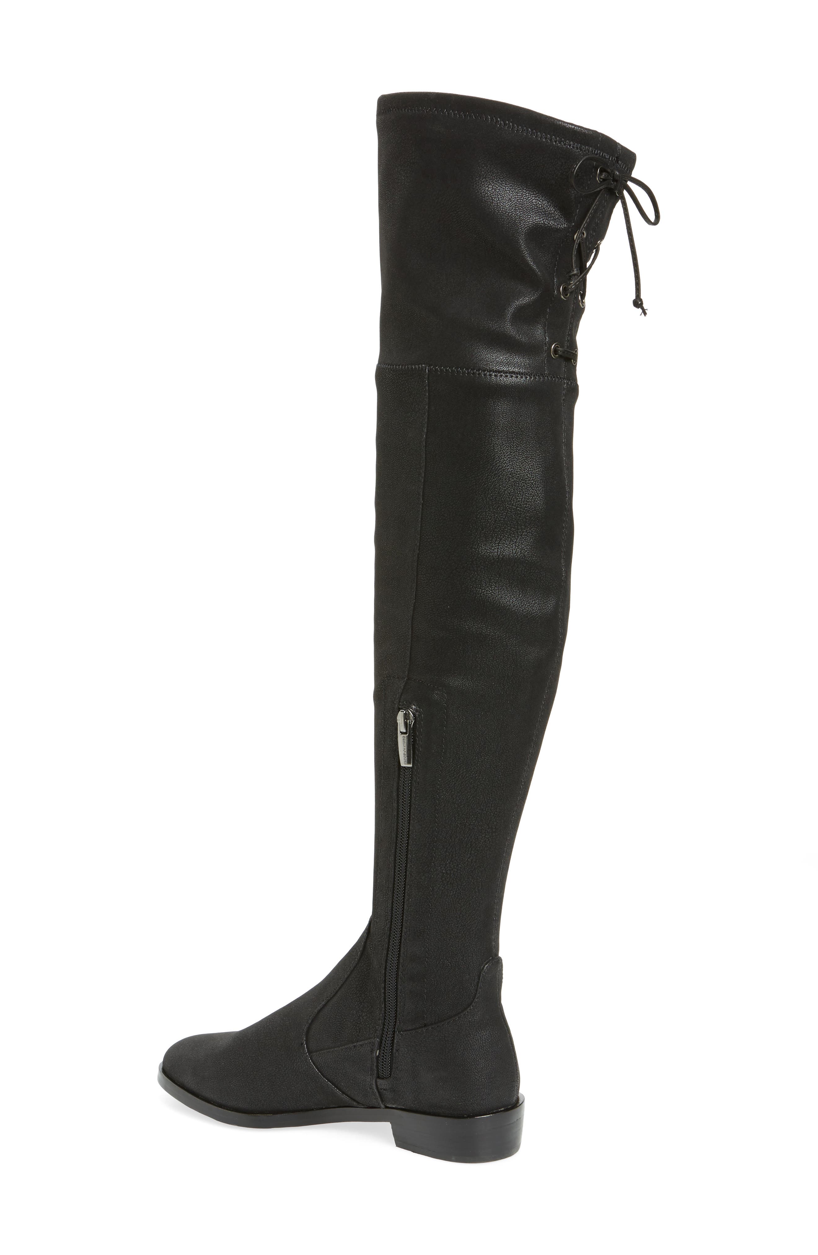 Crisintha Over the Knee Boot, Alternate, color, BLACK SYNTHETIC LEATHER