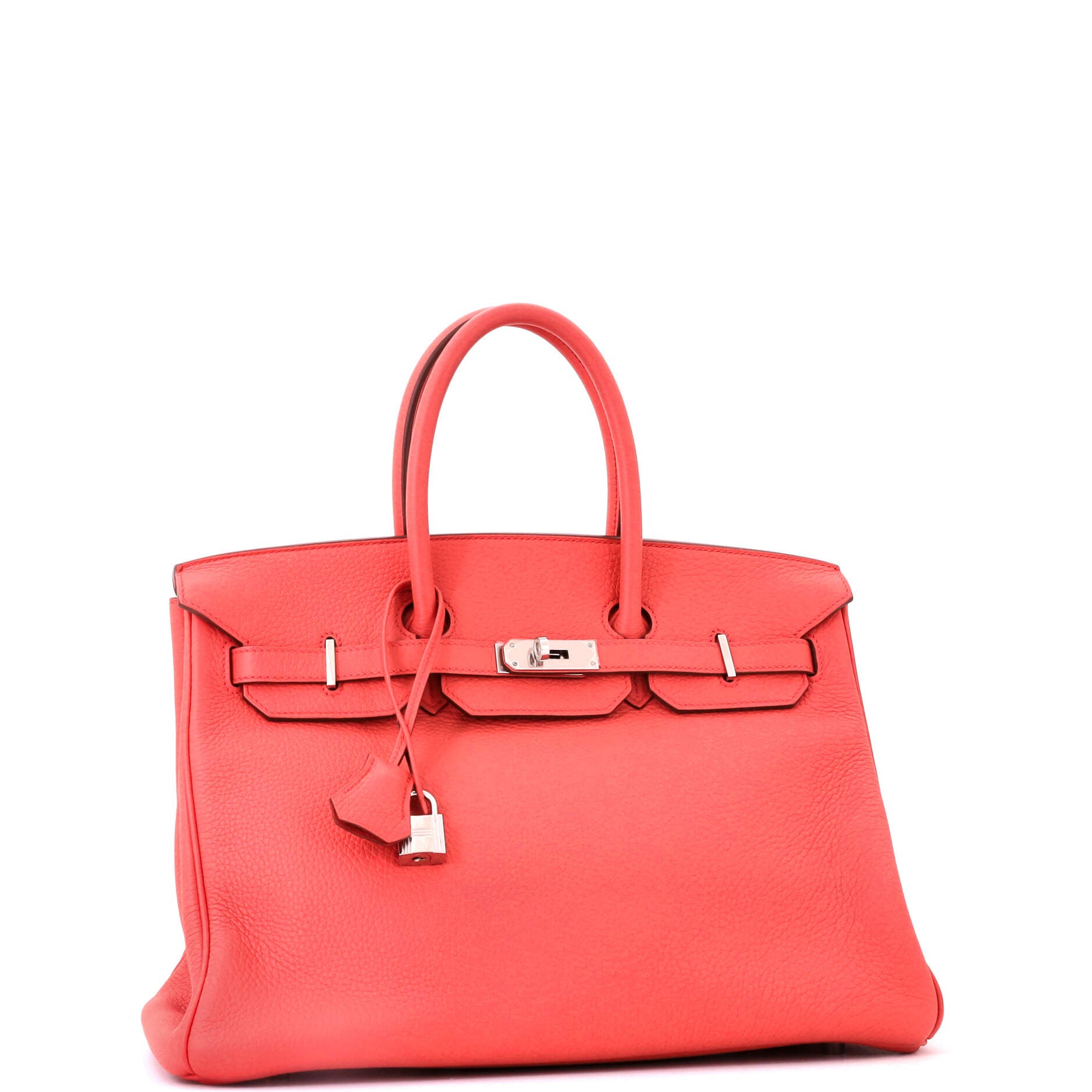 Birkin Handbag Pink Togo with Palladium Hardware 35, Alternate, color, Red