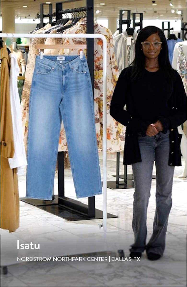 Sarah High Waist Ankle Straight Leg Jeans, sales video thumbnail