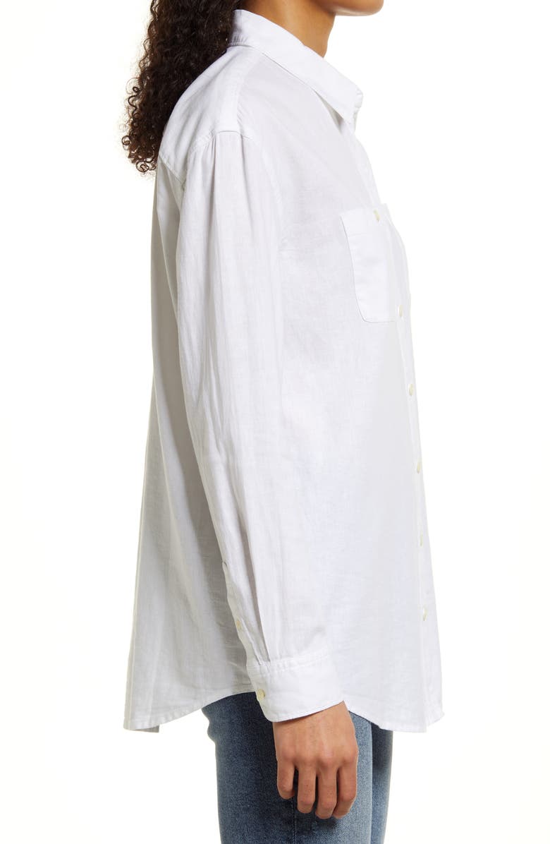 Caslon<sup>®</sup> Women's Linen Button-Up Shirt, Alternate, color,