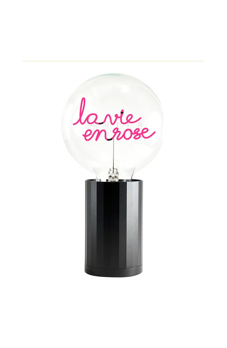 MITB La Vie En Rose Portable Table Lamp, Main, color, Black