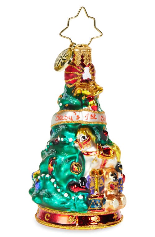 Christopher Radko Tot's First Tree Glass Ornament in Green  product