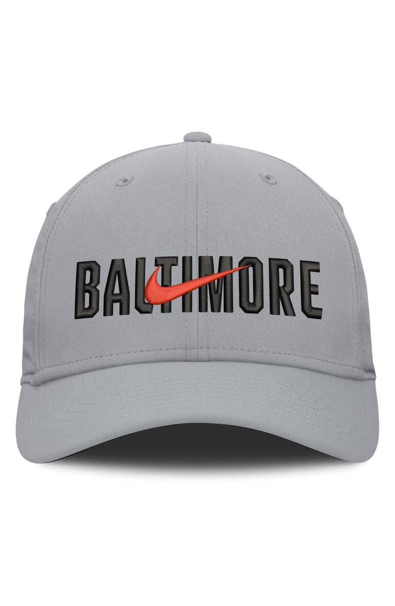 Nike Men's Nike Gray Baltimore Orioles Primetime Rise Dri-FIT Flex Hat, Alternate, color, Gray