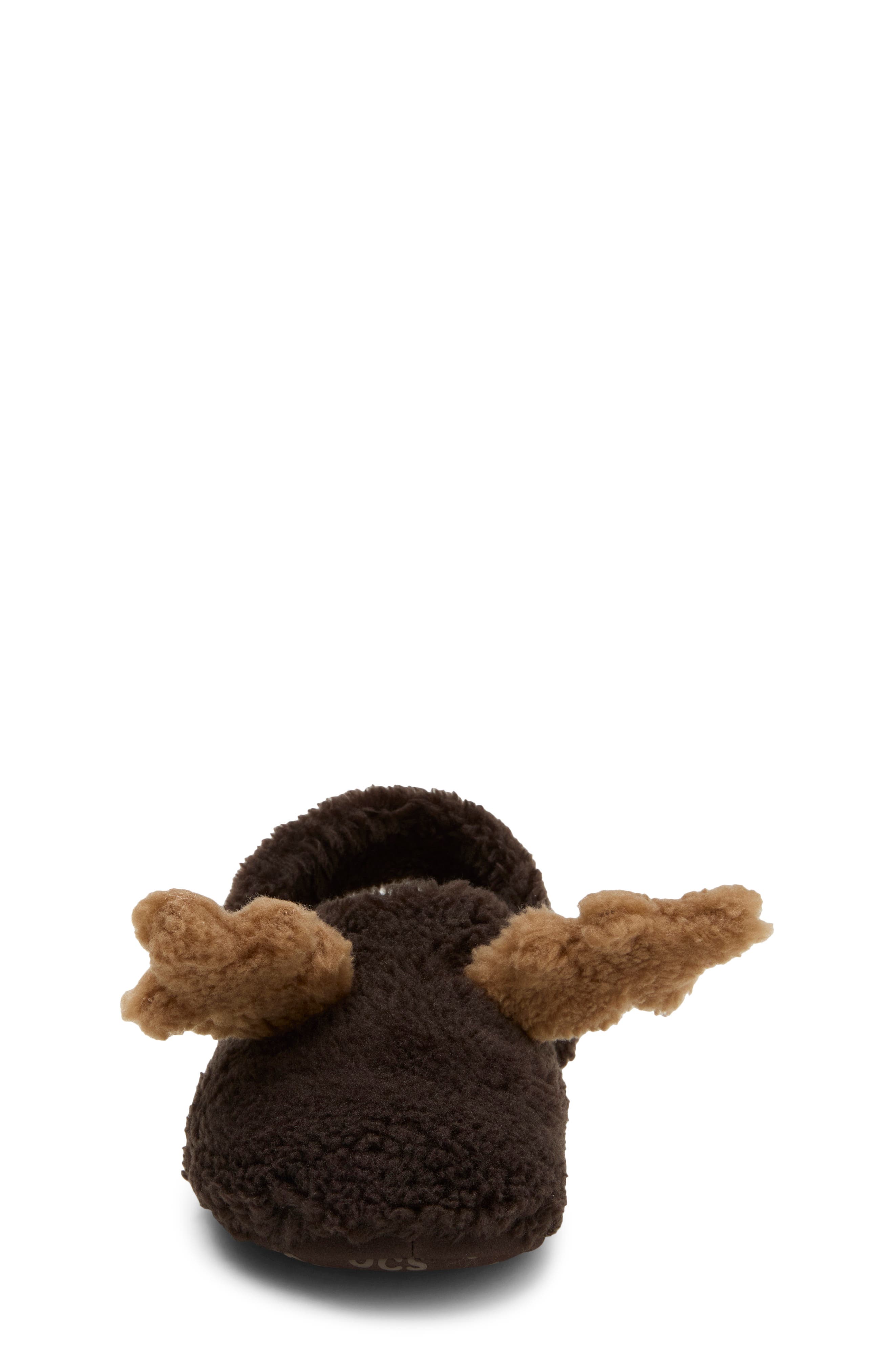 Kids' Classic Cozzzy Reindeer Slipper, Alternate, color, ESPRESSO