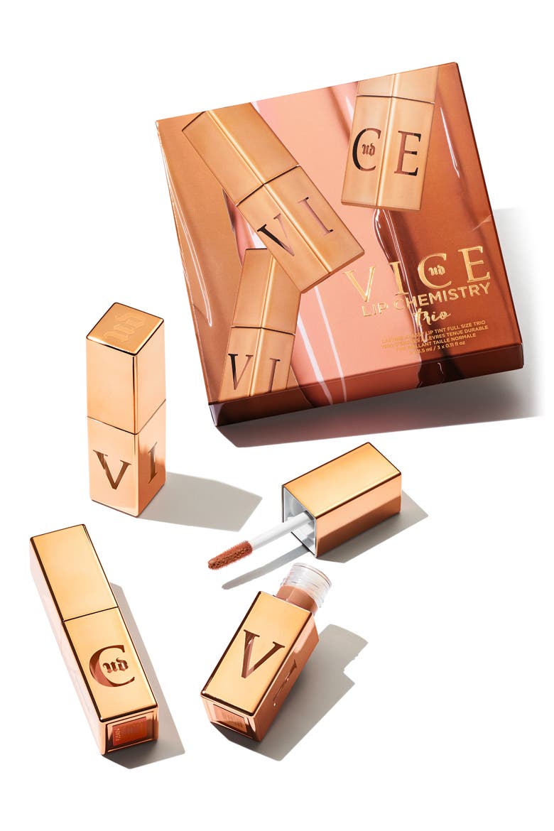Vice Lip Chemistry Lasting Glassy Lip Tint Full Size Trio (Limited Edition), Alternate, color, NO COLOR