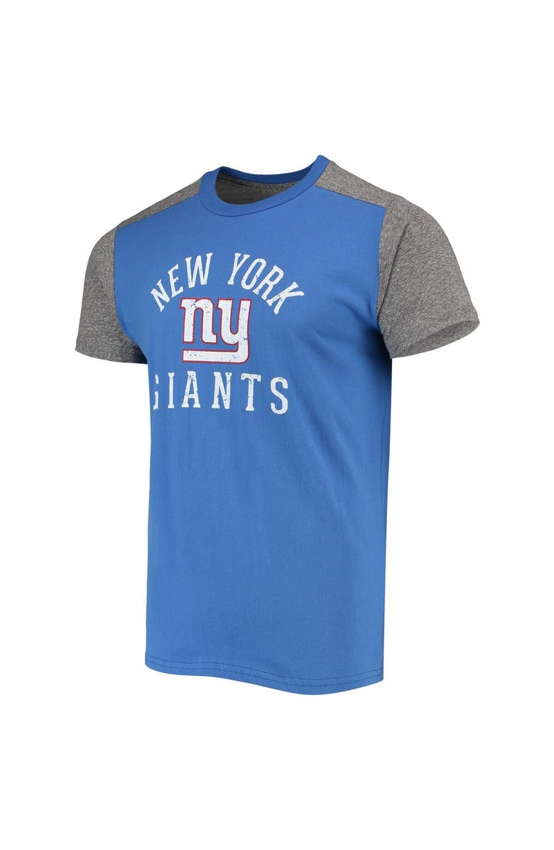 Majestic Threads Men's Majestic Threads Royal/Gray New York Giants Field Goal Slub T-Shirt, Alternate, color, Royal