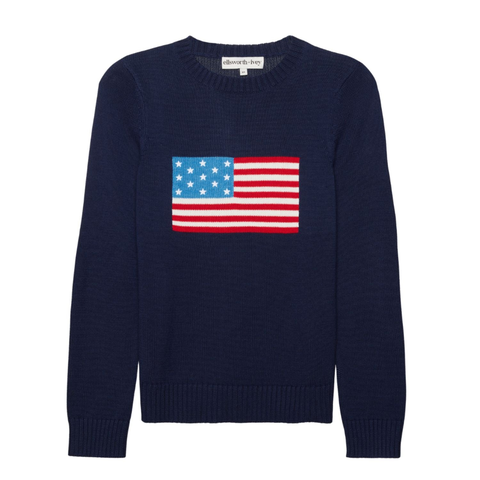Classic Crewneck Sweater - American Flag