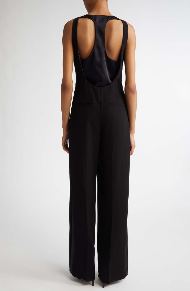 Max Mara Armonia Layered Jumpsuit, Alternate, color, Black