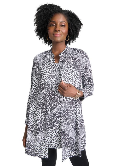 Georgette Button Front Tunic (Plus Available)