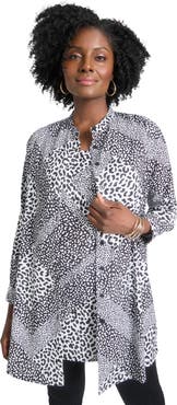 Jessica London Georgette Button Front Tunic