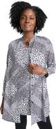 Jessica London Georgette Button Front Tunic
