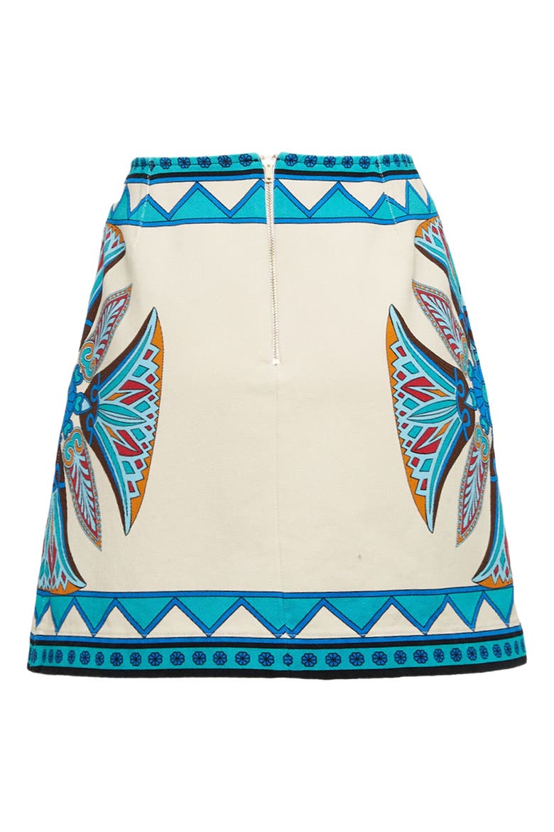 Foulard Mini Skirt Lotus Placée Ivory, Alternate, color, Lotus Placée Ivory
