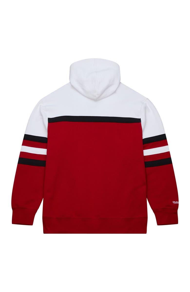 Mitchell & Ness Men's Mitchell & Ness Red/White Miami Heat Head Coach Pullover Hoodie, Alternate, color, Red