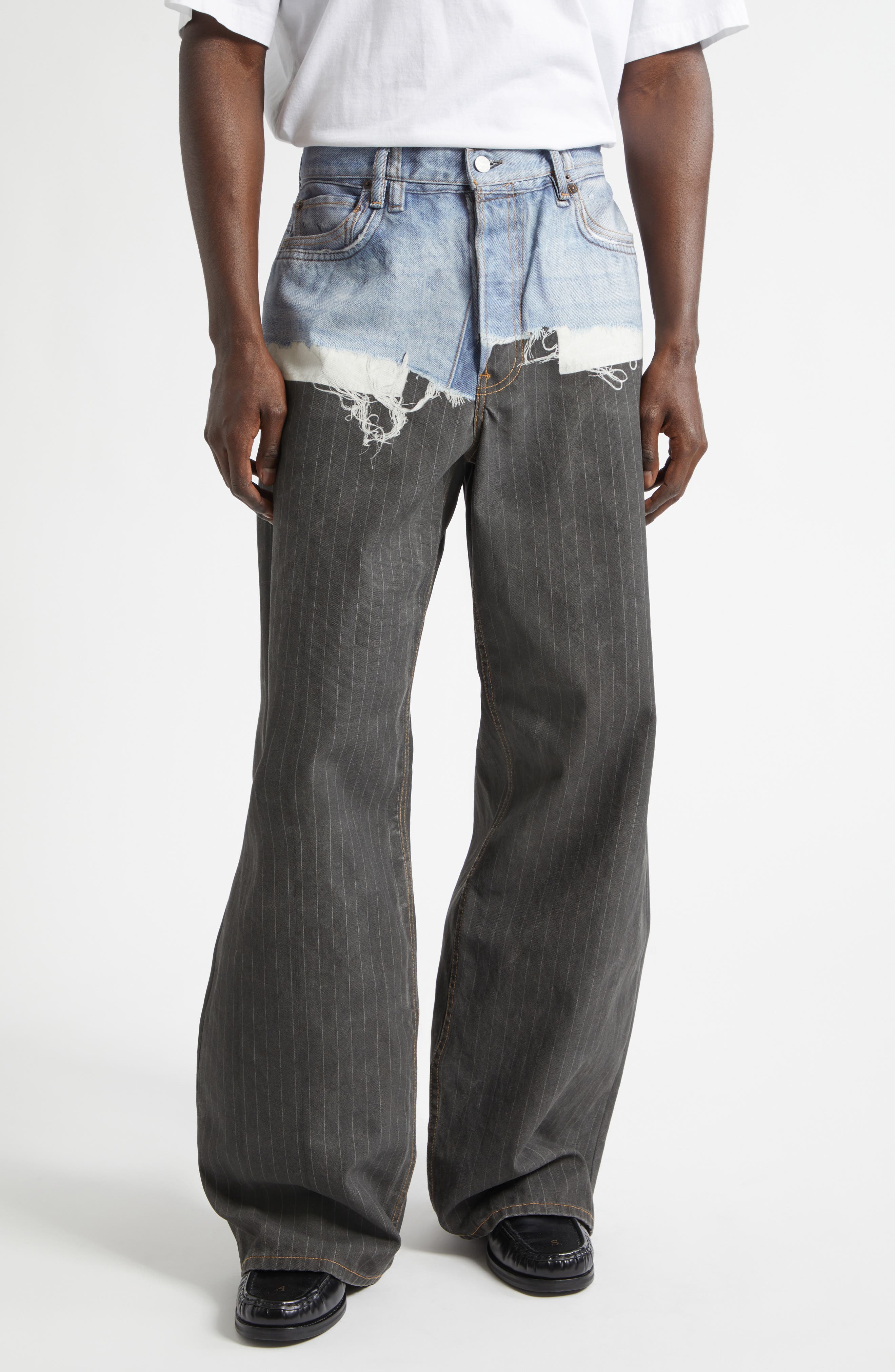 1981 Loose Fit Trompe l'Oeil Pinstripe Jeans (Men) | Nordstrom