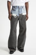 Acne Studios 1981 Loose Fit Trompe l'Oeil Pinstripe Jeans