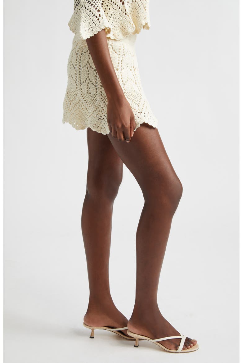 Awaken Crochet Shorts, Alternate, color, CREAM
