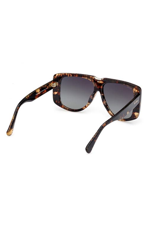MAX MARA MAX MARA SPARK 57MM POLARIZED SHIELD SUNGLASSES 