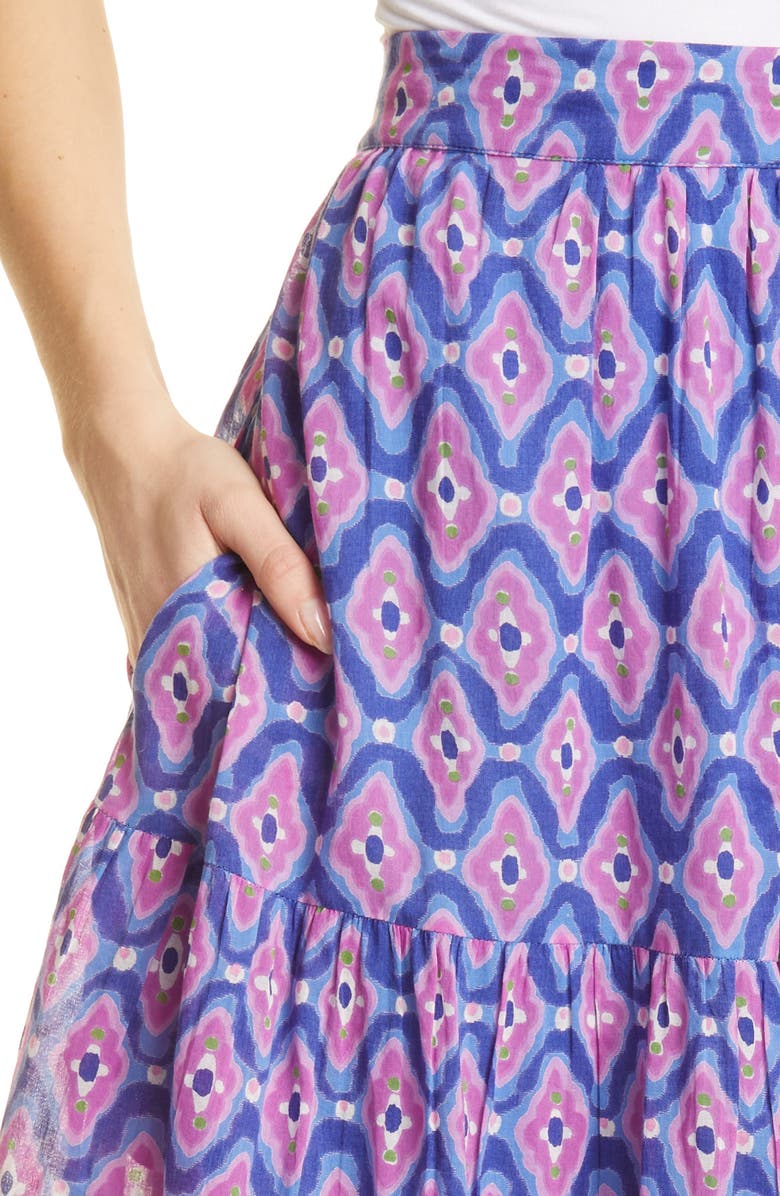 Banjanan Agatha Organic Cotton Maxi Skirt, Alternate, color,