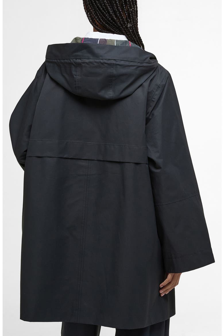 Arla Waterproof Hooded Jacket, Alternate, color, BLACK/ CLASSIC TARTAN