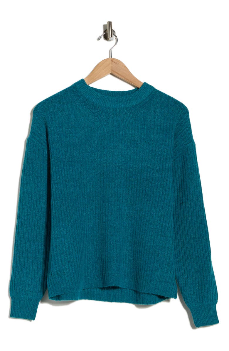 B.YOUNG Onema Long Sleeve Crewneck Knit Sweater, Alternate, color, Tahitian Tide