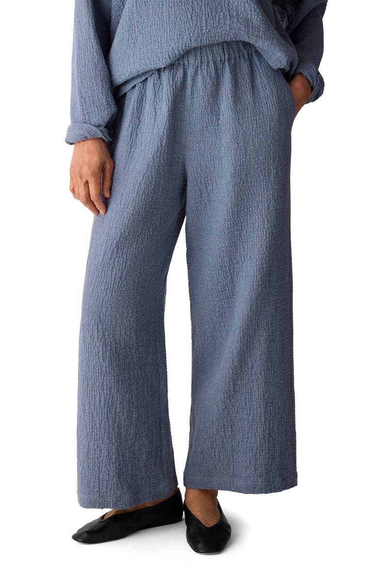 Stretch Organic Cotton Ankle Lantern Pants, Main, color, HAZE