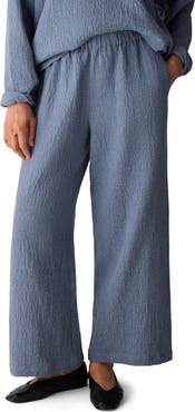 Eileen Fisher Stretch Organic Cotton Ankle Lantern Pants