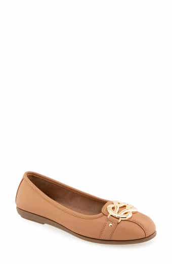 Aerosoles Big Bet Buckle Round Toe Flat