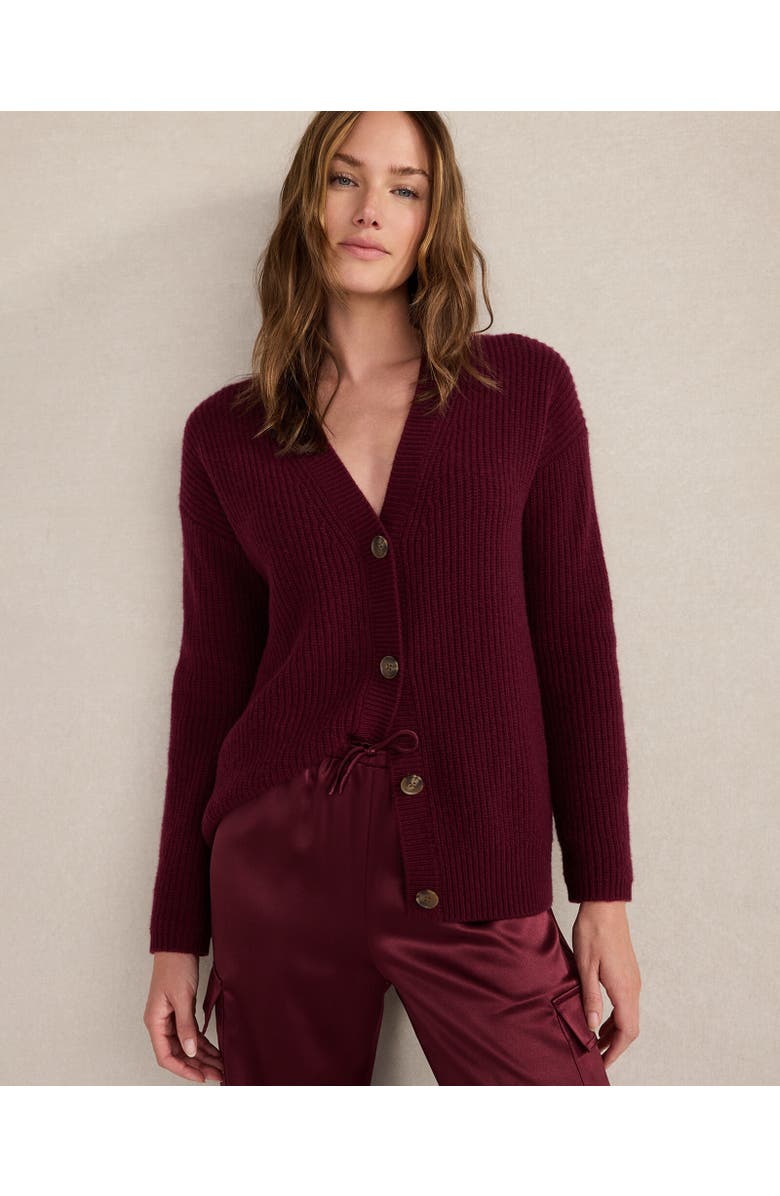 HAVEN Cashmere Shaker Stitch Cardigan, Main, color, 
